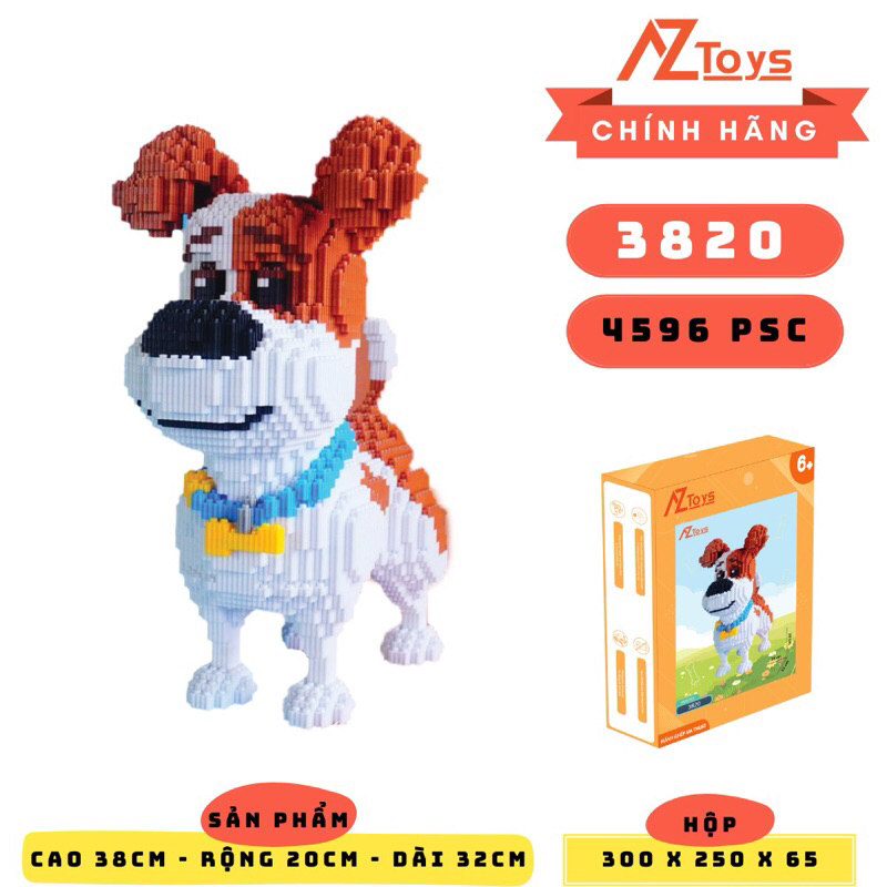 Đồ chơi lắp ráp mô hình Cún Con (cao 38cm) + Búa và keo