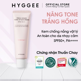 Kem Chống Nắng Vật Lý Nâng Tone Thuần Chay HYGGEE Fresh Vegan Tone-up Suncream 50ml 