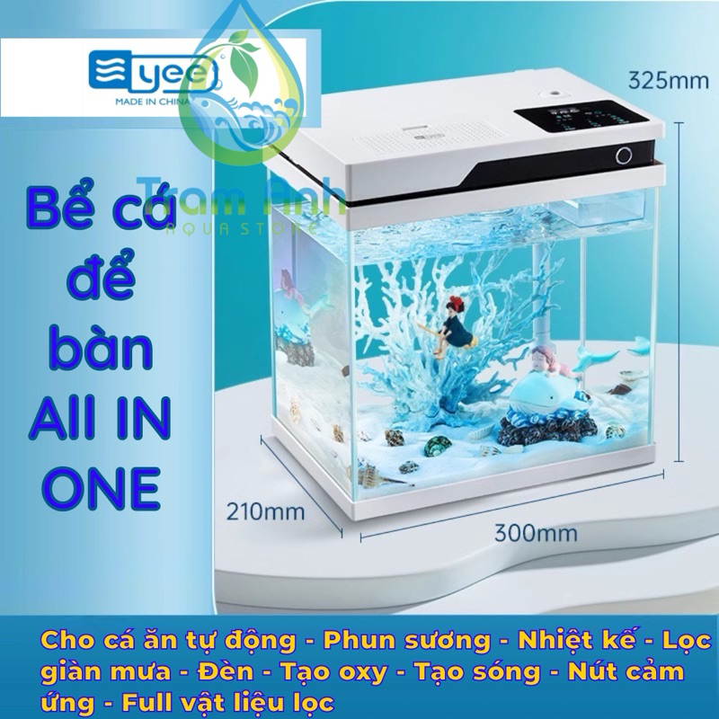 YEE Bể cá để bàn thông minh đa chức năng  - decor.