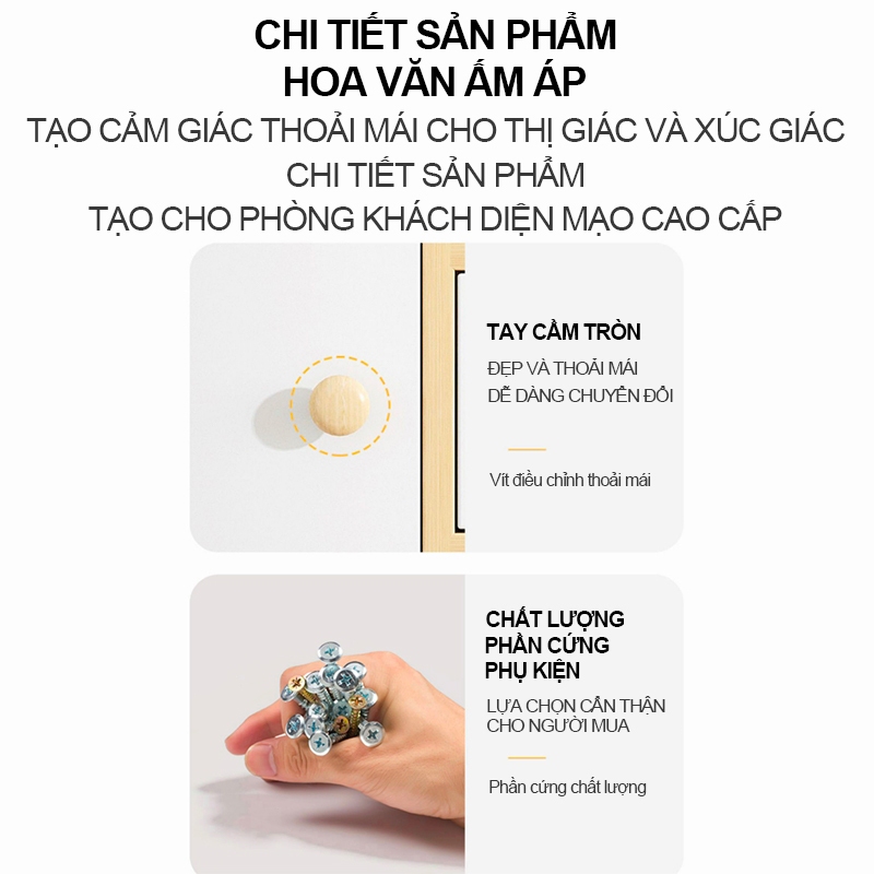 𝑯𝑬𝑰𝑵𝑶Tủ Gỗ Phòng Khách Tủ TV gỗ công nghiệp 2 cửa 2/3 ngăn kéo Màu gỗ+trắng|Bền đẹp không gian sống | BigBuy360 - bigbuy360.vn