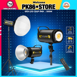 Đèn led livestream studio 300W kèm softbox hỗ trợ ánh sáng chụp ảnh quay hình video có tripod giá đỡ 3 chân cao 2,1m