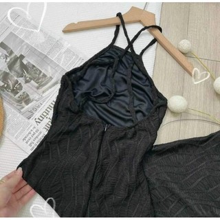 Đầm Body Cổ Yếm Dây Chéo Xẻ Tà