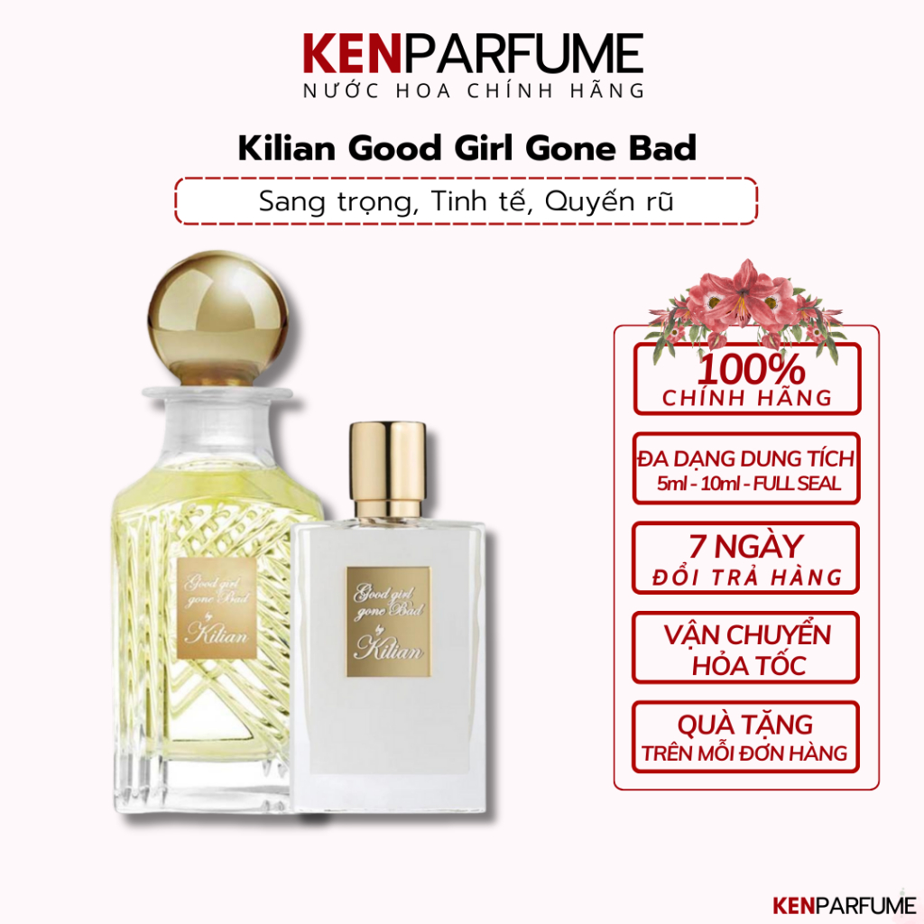 Nước Hoa Nữ Kilian Rắn Trắng khiêu khích, táo bạo, bí ẩn KEN PARFUME