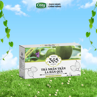Trà Nhân Trần La Hán Quả Túi Lọc Thảo Mộc 365 Cozy Đậm Đà Vị Thảo Dược Thiên Nhiên (20 túi x 1.5g)