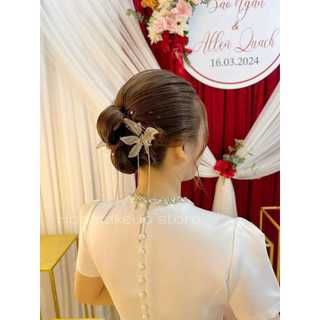Hoa cài set 3 cánh bướm nhũ(mới)