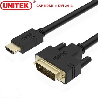 Cáp chuyển HDMI sang DVI (24+1) UNITEK 1.5M YC217A 2K chính hãng bảo hành 18 tháng