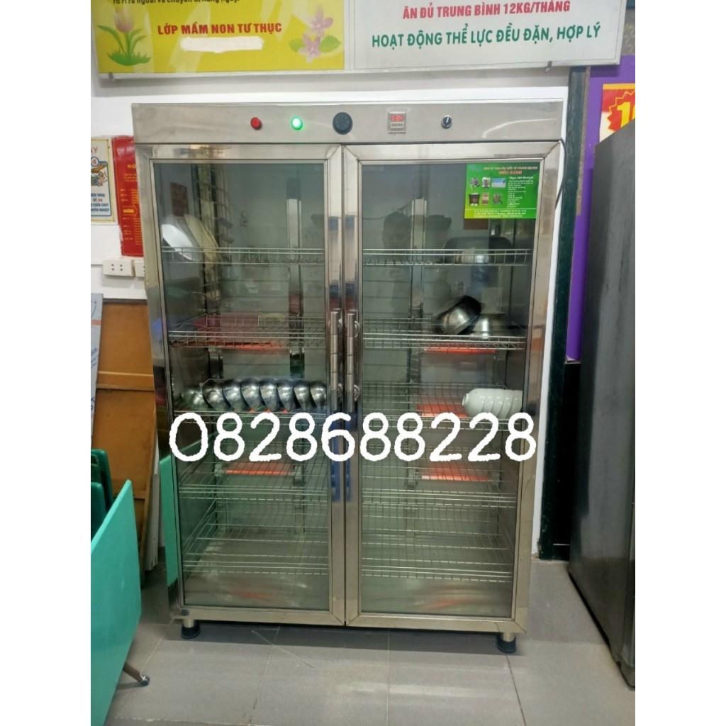 Tủ sấy bát đĩa, khay 2 cánh