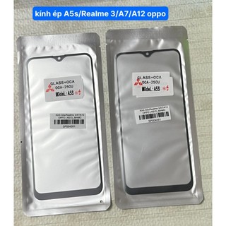 Kính ép a5s /realme 3/a7/a12 oppo
