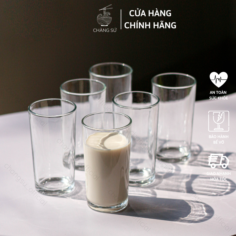 Bộ ly thủy tinh Centra Glass nhiều size - Bộ 6 và 12 ly trà đá, trà sữa, trà chanh nhiều kiểu dáng - Vỡ 1 đổi 1