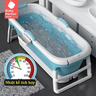 Bồn tắm gấp gọn cho người lớn, gia đình tắm, Sử dụng chất liệu nhựa PP và TPE - Bảo hành 3 năm
