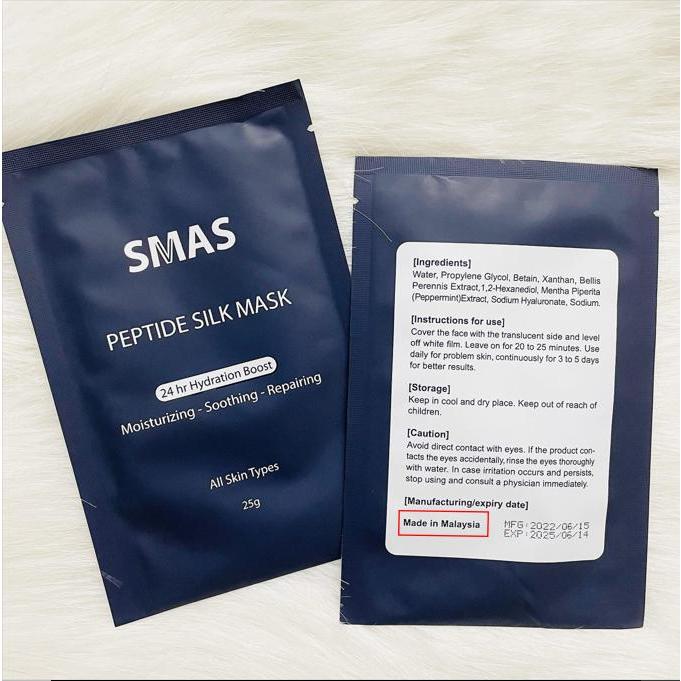 Mặt nạ SMAS Peptide Silk Mask phục hồi da