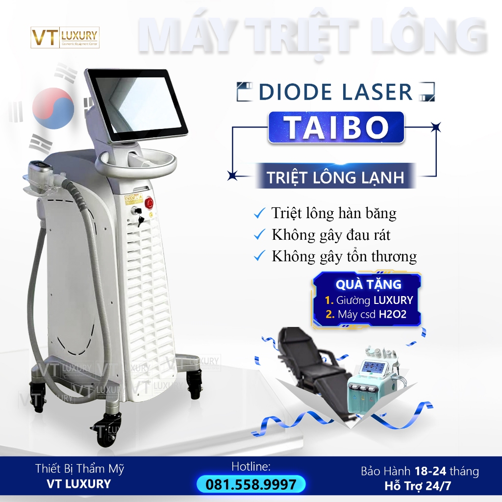 Máy Triệt Lông Lạnh Diode Laser Taibo Chính Hãng