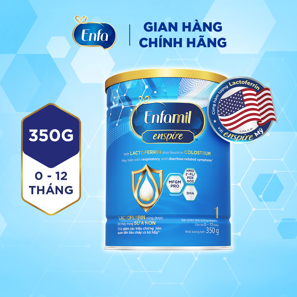 Sản phẩm dinh dưỡng công thức Enfamil Enspire 1 - 350G dành cho trẻ từ 0