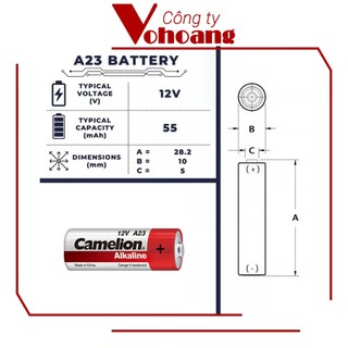 1 Pin Camelion A23 Alkaline (Bạc)
