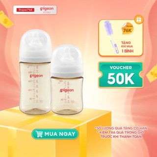 Bình Sữa Softouch PPSU Plus Pigeon thế hệ III 160ml / 240ml