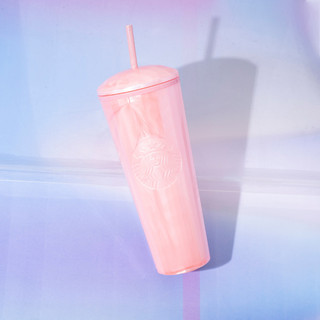 Ly Starbucks Cold Cup 24oz (710ml) Blush Kaleidoscope