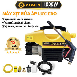 Máy xịt rửa xe áp lực cao MO1800ncu Chính hãng - công suất mạnh 1800W đa năng - Bảo hành 12 tháng (hàng lõi đồng )