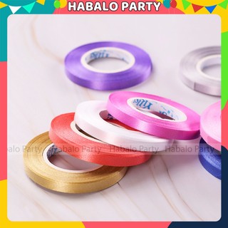 Dây Ruy Băng Nhựa Bản 5MM Dài 10 Mét Buộc Bóng Trang Trí
