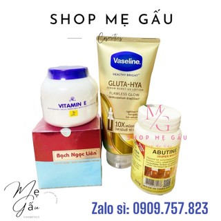 Combo kem body Bạch Ngọc Liên 90g và Vaseline Thái Lan 330ml Giúp dưỡng da trắng sáng (Chính Hãng)