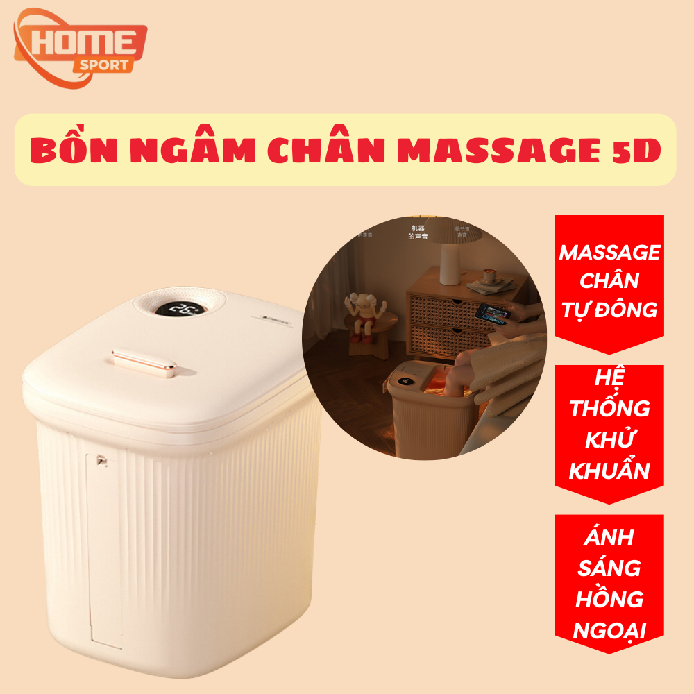 Bồn ngâm chân massage thải độc CHIGO V3, tự động làm ấm nước