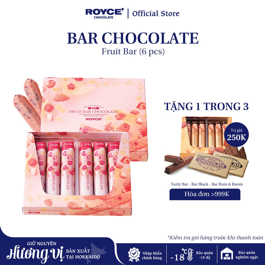 Chocolate thanh trái cây - Fruit Bar Chocolate