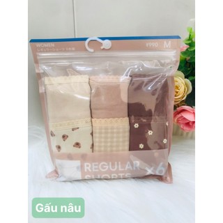 Sét 6 chiếc quần lót GU Nhật ( giao mẫu ngẫu nhiên )