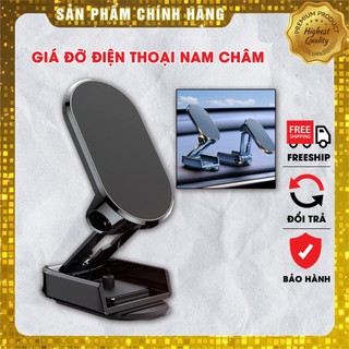 Giá đỡ điện thoại nam châm xoay 360 độ, giá đỡ đt điện thoại trên ô tô hút nam châm cực mạnh