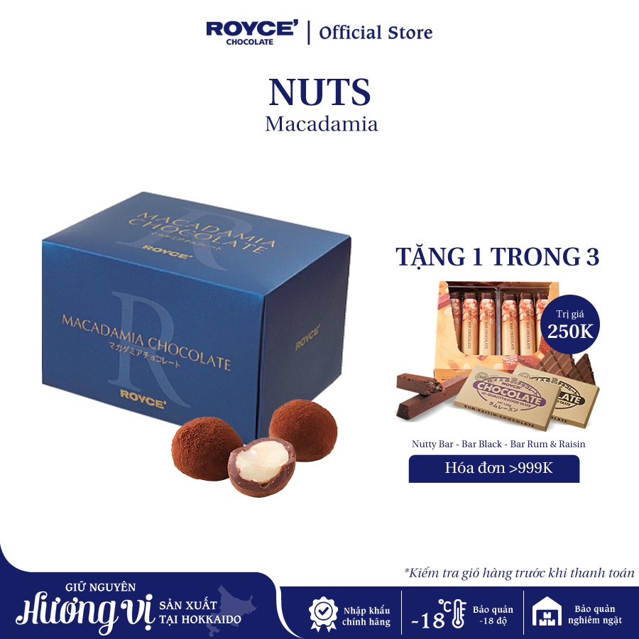 Chocolate nhân hạt Macadamia – Macadamia Chocolate