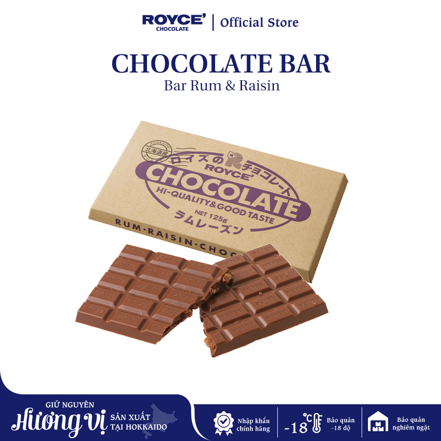 [Flashsale] Royce' Chocolate Bar “Rum & Raisin”