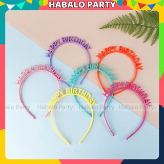Bờm Cài Tóc Happy Birthday Trang Trí Sinh Nhật Siêu Đáng Yêu