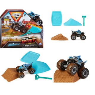 Bộ Monster Jam dirty với mẫu Earthquakes kèm phụ kiện cát