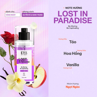 Xịt Thơm Toàn Thân Hương Nước Hoa KISS MY BODY Perfume Mist - Hương Lost In Paradise 88ml
