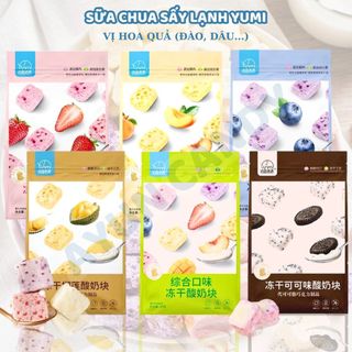  Sữa Chua Khô Sấy Lạnh Trái Cây YUMI 45gr, Sữa chua ăn vặt