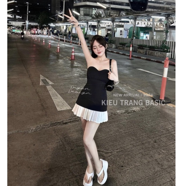 Váy đi biển váy cúp ngực váy nữ dự tiệc sang chảnh chất đẹp chuẩn form mẫu mặc HN DESIGN | BigBuy360 - bigbuy360.vn