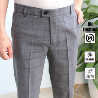 Quần âu nam hàn quốc mẫu kẻ ô