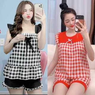 Bộ lụa hàn đùi dễ thương , 35 đến 54kg, ảnh thật