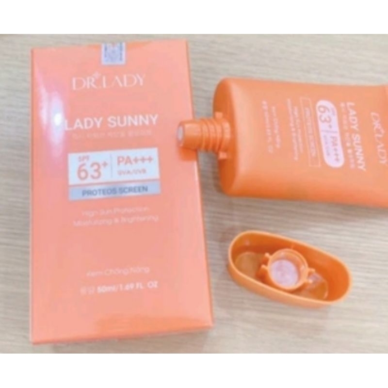 kem chống nắng dr.lady chính hãng 63+ pa+++ lady sun ny