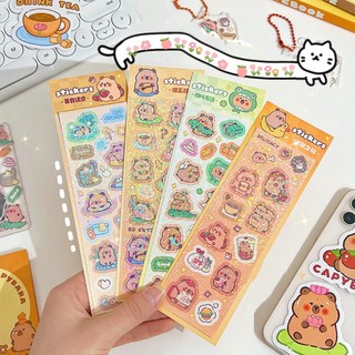 Sticker Hình Dán Trang Trí Capybara Dễ Thương