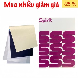 Giấy scan nhiệt 4 lớp, giấy scan máy, giấy than scan hình xăm tattoo Spirit cao cấp, độ bám nét rất tốt