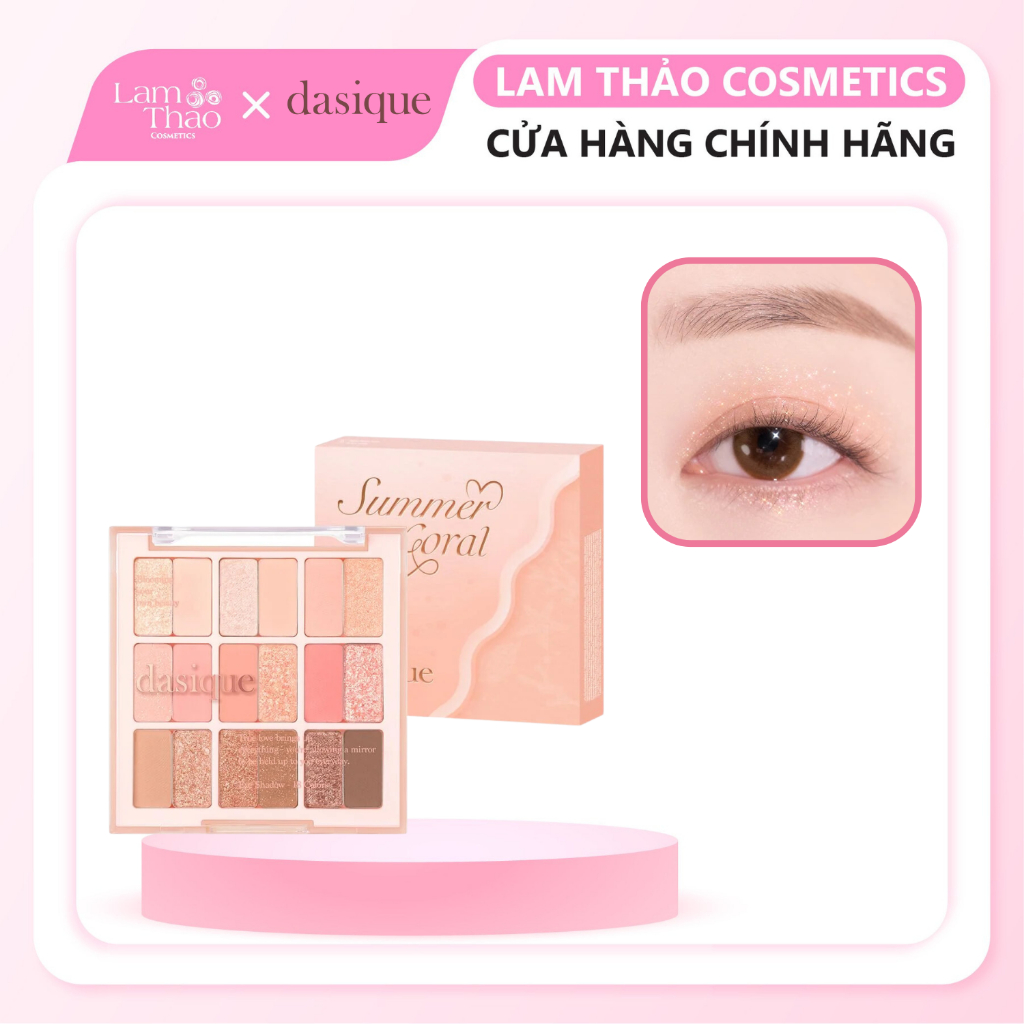 Phấn Mắt 18 Ô Dasique Summer Coral Shadow Palette