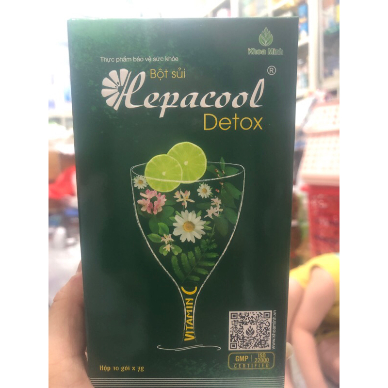 bột sủi hepacool detox thanh nhiệt