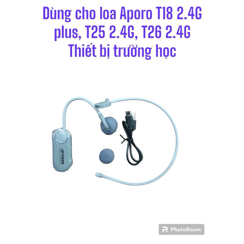 Micro không dây Aporo 2.4G chỉ dành cho các dòng máy T18 2.4G Plus, T25 2.4G, T26 2.4G
