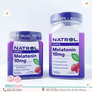 Kẹo ngủ Natrol Melatonin 10mg 90 viên