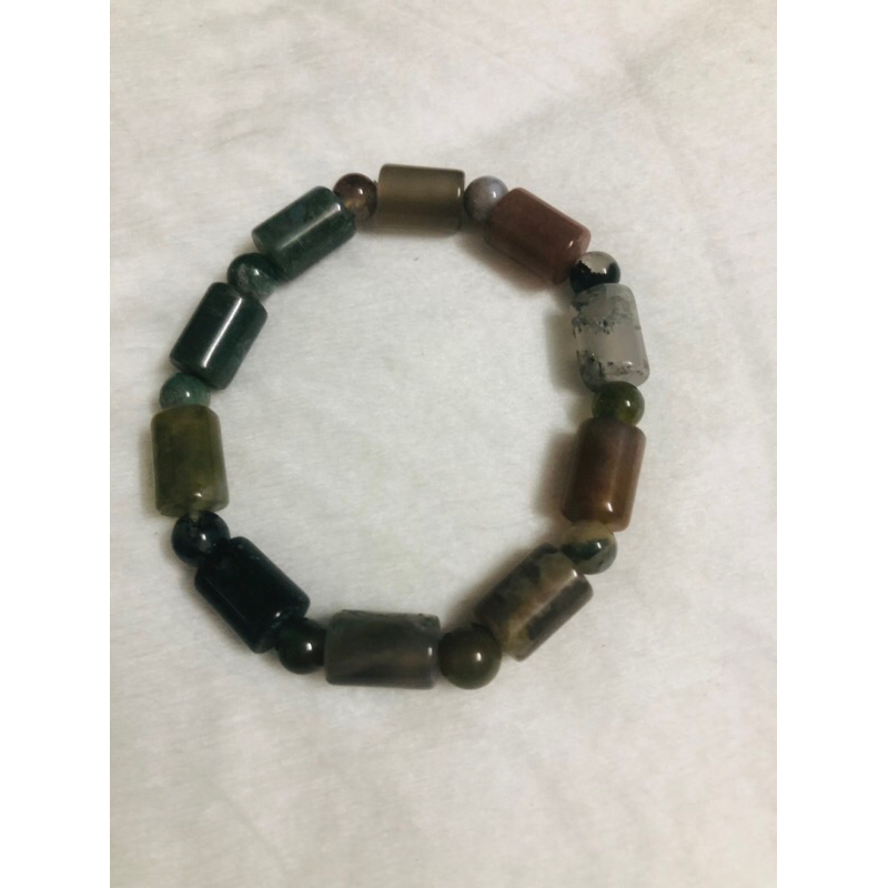 VÒNG TAY ĐÁ TẢO LU 8mm  ms BK7