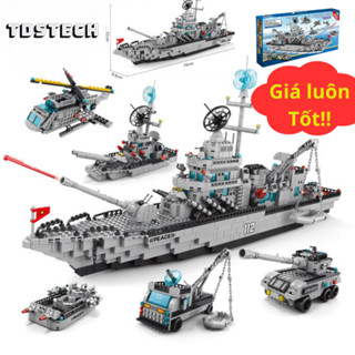 [1560 CHI TIẾT] Bộ đồ chơi mô hình lắp ráp 8 Mô Hình TÀU CHIẾN HẠM, CHIẾN THUYỀN, XE TĂNG ở TDSTECH