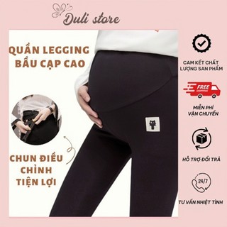 Quần legging bầu, quần bầu dài nỉ mèo co dãn 40-65/68kg