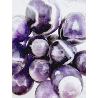 Cầu đá thạch anh Tím mini làm Grid, đá thanh tẩy Tarot, Reiki, thiền định, đá phong thủy