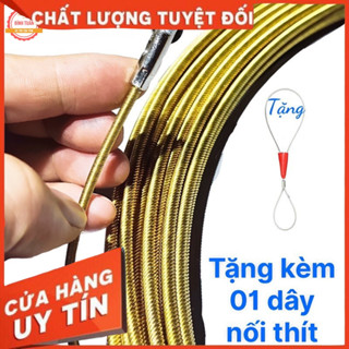 Dây mồi luồn kéo dây điện bằng thép hợp kim đầu bánh xe sử dụng cho luồn,kéo dây điện trong ống ghen cáp 4ly