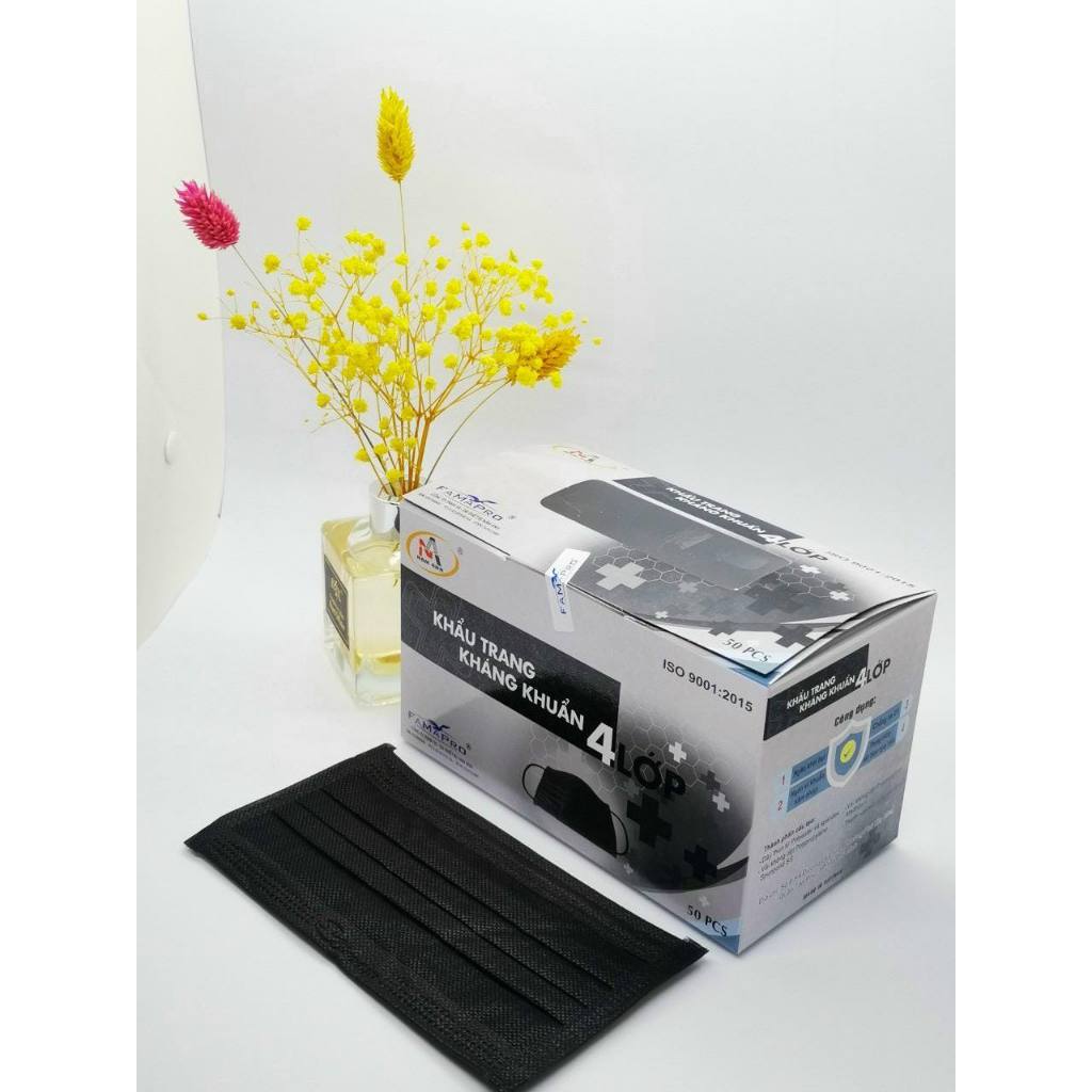 Khẩu Trang Y Tế Cô Gái Nam Anh Màu Xám 50 Cái/ 1 Hộp