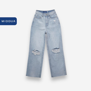 Middua - suông jean rách bụi jn178